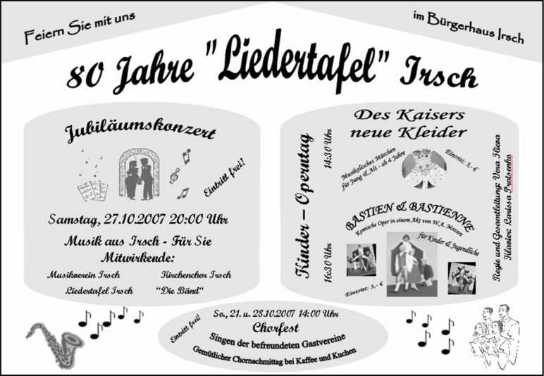 Hauswurfsendung Jubilumskonzert