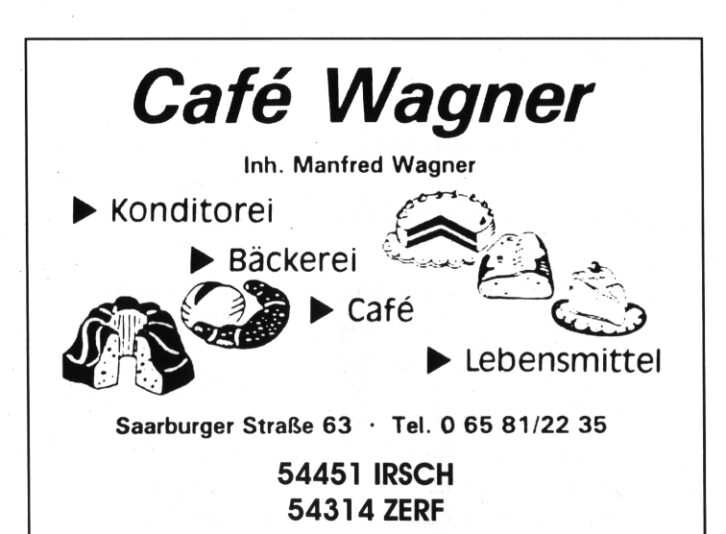 Werbung Bäckerei Wagner