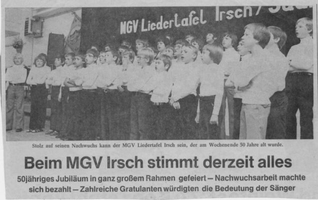 Knabenchor beim 50 jährigem Jubiläum MGV 001
