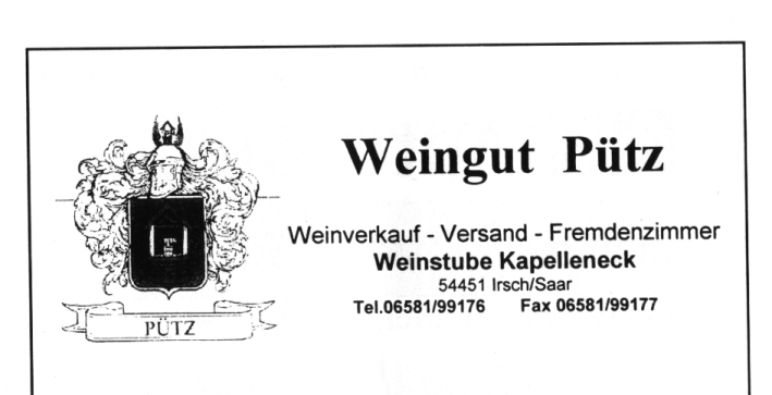 Werbung Pütz